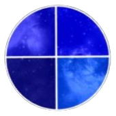 Stylized MBQ1 blue filter quadrant